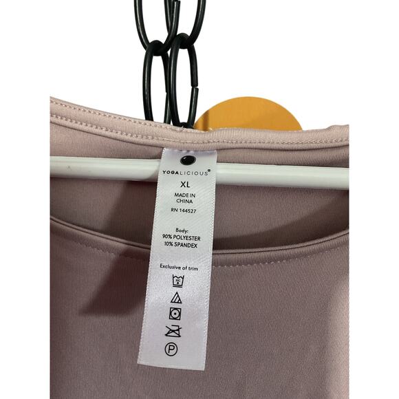 Yogalicious Yoga Top Beige Size XL - Picture 2 of 10